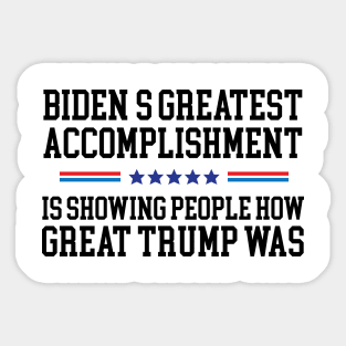 Funny Biden vs Trump president design Sticker